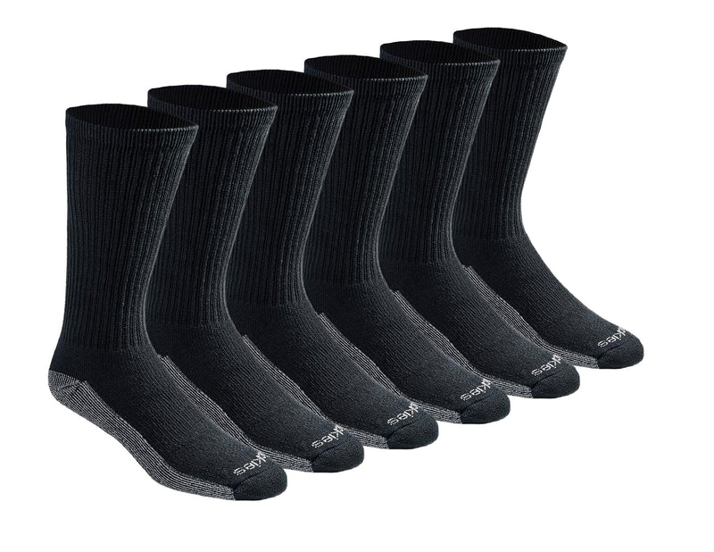 Dickies Men's Dri-Tech Moisture Control Crew Work Socks, Multipack