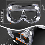 EinKau B0CJVDBZW3 Lab Safety Goggles — Chemical Splash Protection
