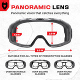 NoCry SG-6X3 OTG Safety Goggles — Over-Glasses Eye Protection