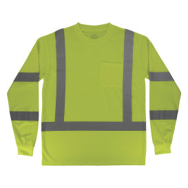 Ergodyne GloWear 8368 Class 3 Hi-Vis Long Sleeve Safety Shirt