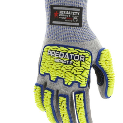 MCR Safety PD6951 Predator A6 Impact PU Gloves