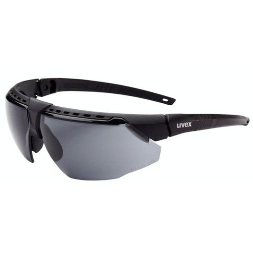 Uvex Avatar Safety Glasses Black/Black / Gray Anti-Fog