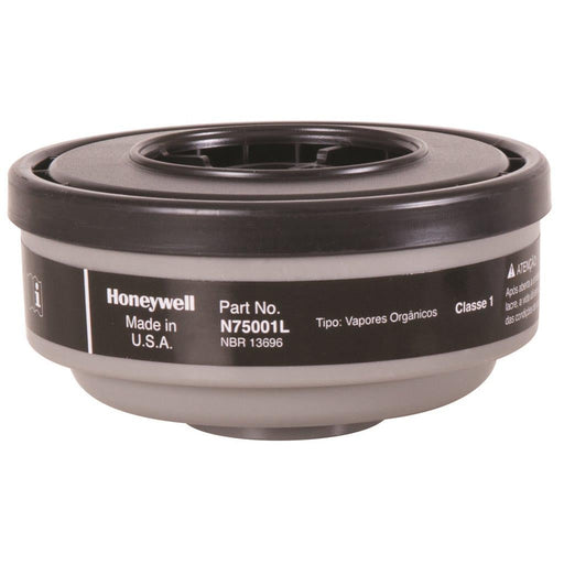 Pair of Honeywell North N75001L organic vapor cartridges for North bayonet half-mask respirators